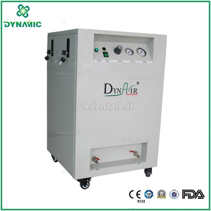 Dynamic DA7001CS Compressore senza olio odontoiatrico 750W con armadio silenzioso